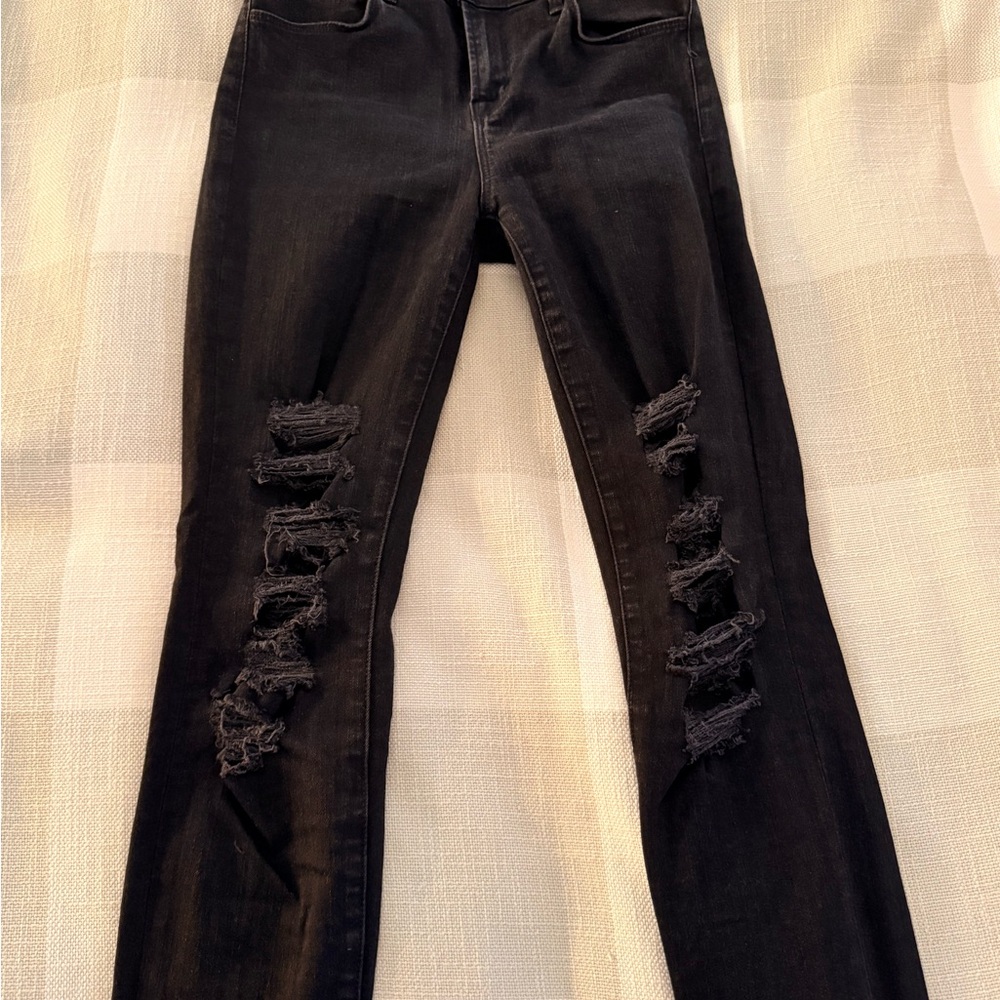 J Brand Distressed Black Women's Jeans